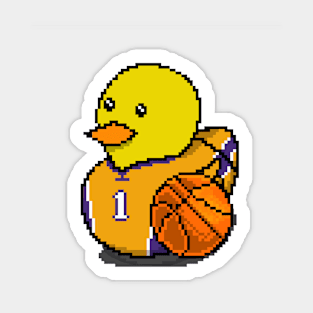 Lakers Basketball Rubber Duck Sticker